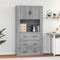 Scaffale a Scala, Libreria a 5 Ripiani, Scaffale Portaoggetti, per Living Room Bedroom Cucina Studio, Stile Industriale, Struttura in Acciaio, Marrone Rovere e Nero LLS045B50