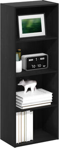Furinno Luder Libreria a 4 ripiani aperti, Legno Nero