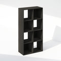 Furinno PELLI Libreria 8 Cubi, Organizer Orizzontale a Cubi, per Living Room, Bedroom, Office, Espresso