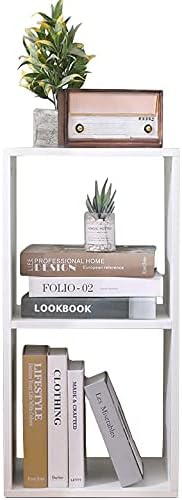 Doppio Cubo arredo portaoggetti Libreria Scaffale Bianco 35x30x70 legno MDF mensola scaffale Design Ufficio ingresso soggiorno