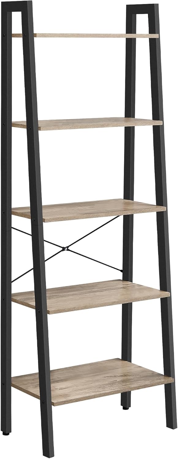 BAKAJI Libreria Bassa Scaffale 4 Ripiani in Legno MDF Tavolino Caff¨¨ Laterale Divano Design Moderno Arredamento per Living Room Salotto Casa o Ufficio Dimensione 45 x 40 x 55 cm (Quercia)