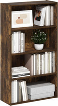 Furinno PASIR Libreria 4 Ripiani, Libreria Con Ripiano Aperto, Per Living Room, Camera Da Letto, Office, Pino Ambrato