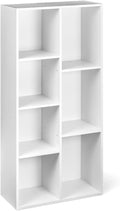 Basics Estanter¨ªa 7 compartimentos cubo, Blanco, 50 x 24 x 106 cm | librer¨ªa